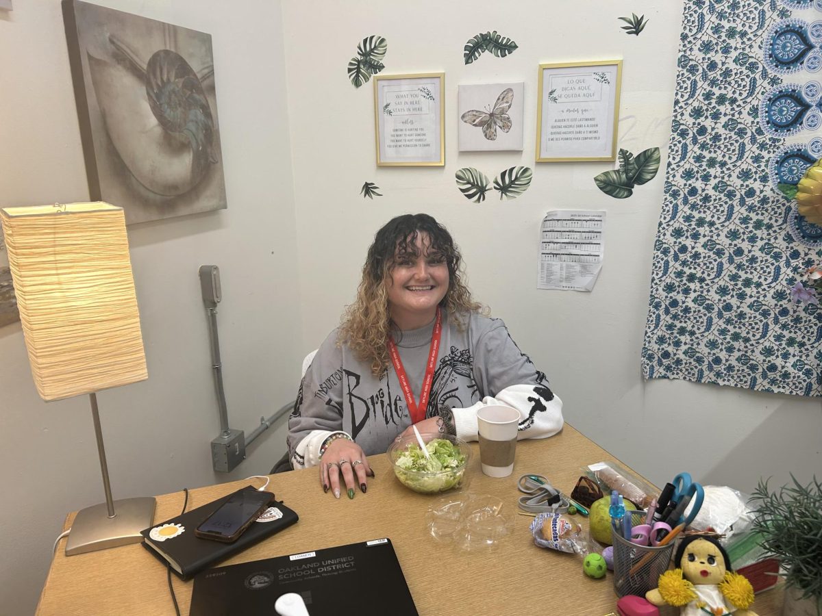 Social worker Tatum Ochoa O'Sullivan often helps students with immigration concerns 
